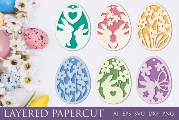 3D Easter SVG for Crafts & Graphics