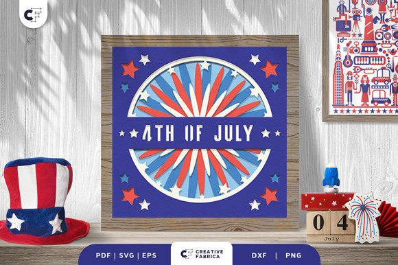 3D SVG Independence Day Design Review