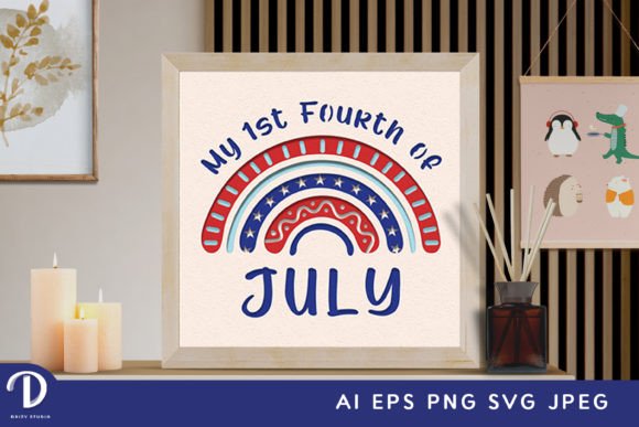 Boho 4th of July Graphics for Crafts