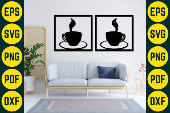 Coffee Wall Decor SVG: Graphics for Crafts