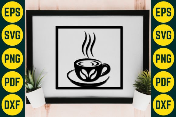 Coffee Wall Decor SVG: Graphics for Crafts