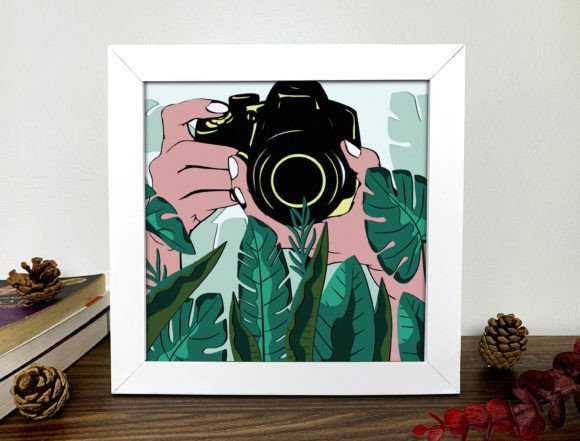 Monstera Shadow Box 3D SVG Review