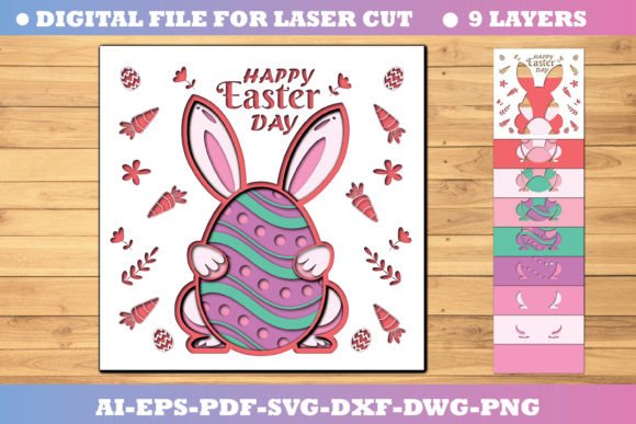 Reviewing the Easter Bunny Eggs 3D Paper Cut SVG