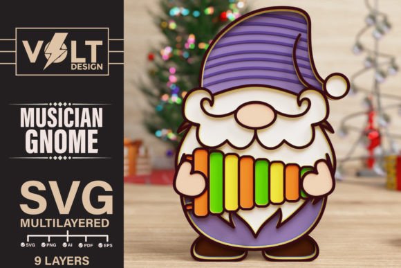Reviewing the Musician Gnome 3D SVG for Embroidery