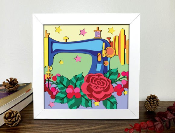 Sewing Machine 3D SVG Shadow Box Review
