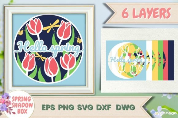 Spring Graphics for Crafts: 3D SVG Review