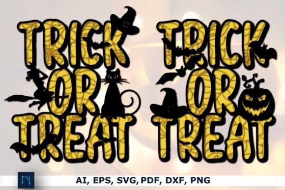 Trick or Treat 3D SVGs for Autumn Laser Cutting